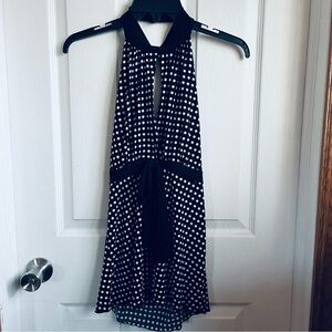 Byer California Black and White Backless Dress